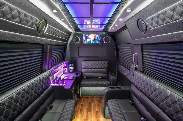 Mercedes Sprinter Party Bus Interior 7